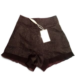 High Waisted Black Lace Shorts